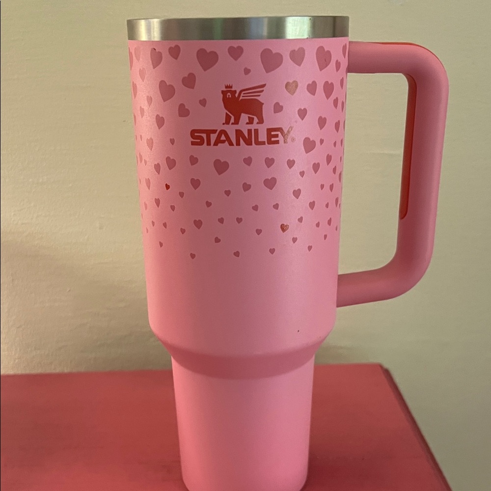 Stanley Pink Heart Pattern Mug